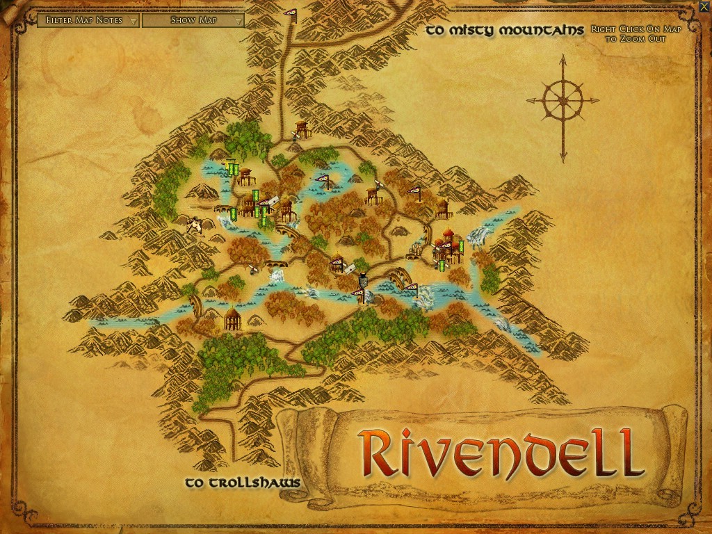 Lotro Rivendell Map.